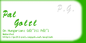 pal goltl business card